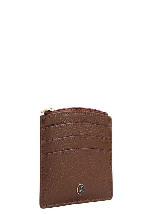 Da Milano Leather Card Holder for Men & for Women - Brown (10126OL) - Image 2